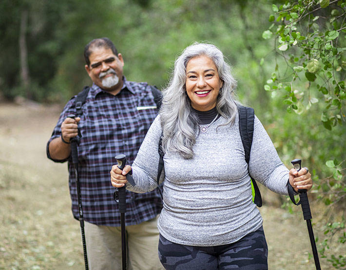 couple walking outdoors