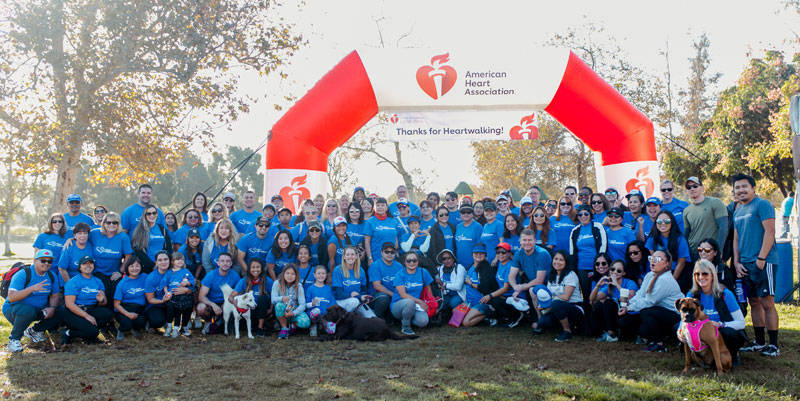 Group shot of attendees at Heart Walk