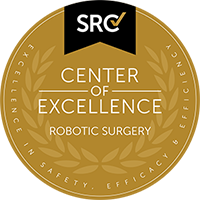 Award badge: SRC Center of Excellence for robotic surgery