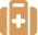 Medical suitcase icon